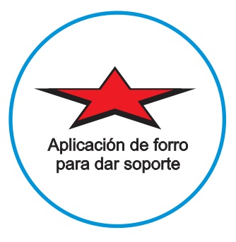 Forro para soporte para parches textiles